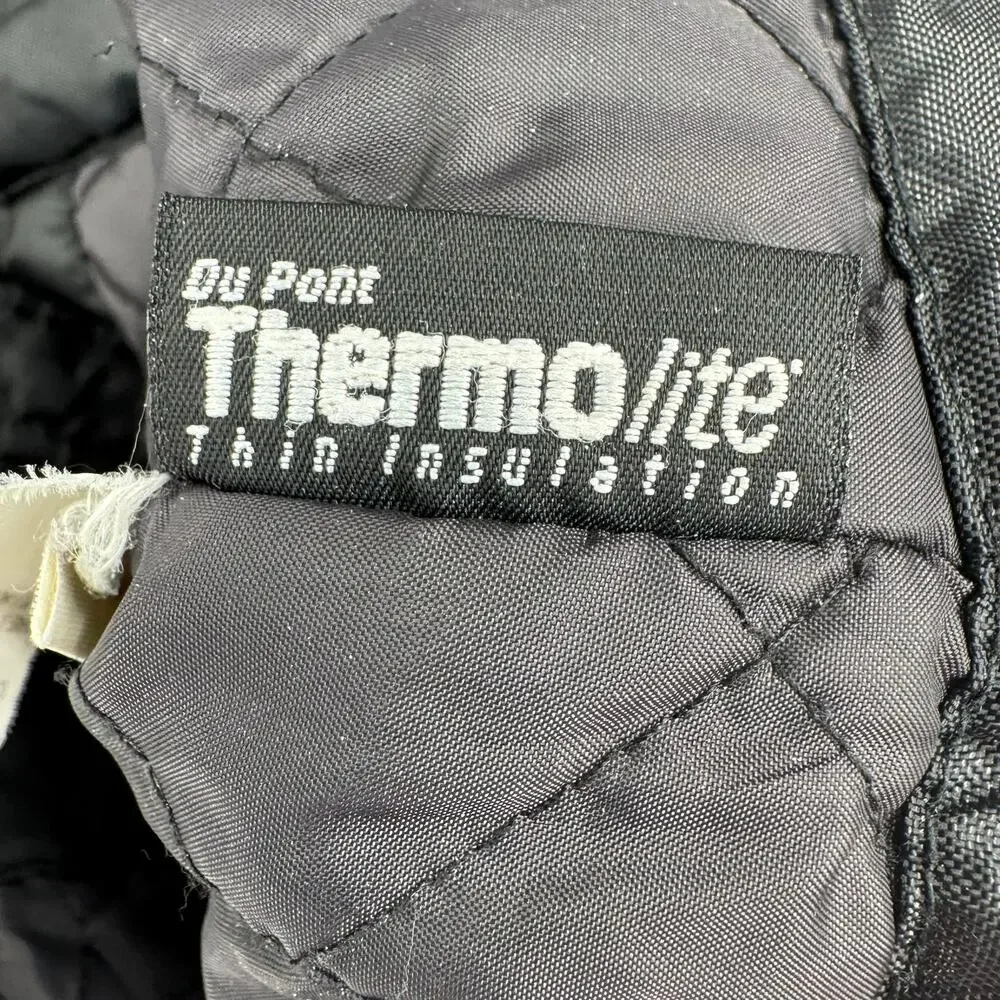 Vintage Rusty Thermolite Quilt Lined Insulated Jacket Mens Medium Blue Black‎